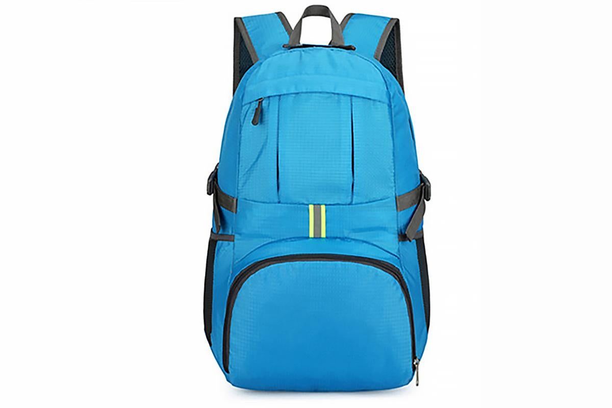 30L Ultra Lightweight Foldable Waterproof Backpack Travel Camping Hiking Outdoor Sports Bag - Blue - Image 2