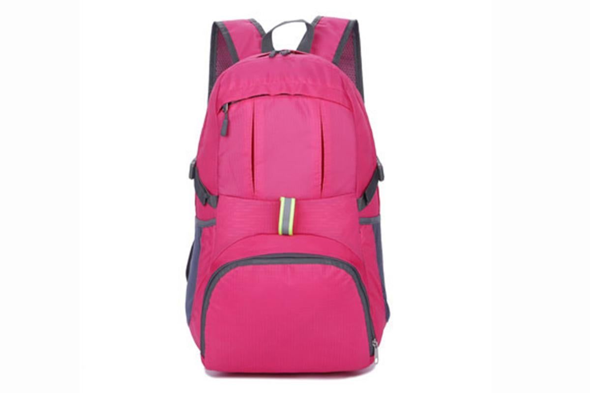 30L Ultra Lightweight Foldable Waterproof Backpack Travel Camping Hiking Outdoor Sports Bag - Purple - Image 1