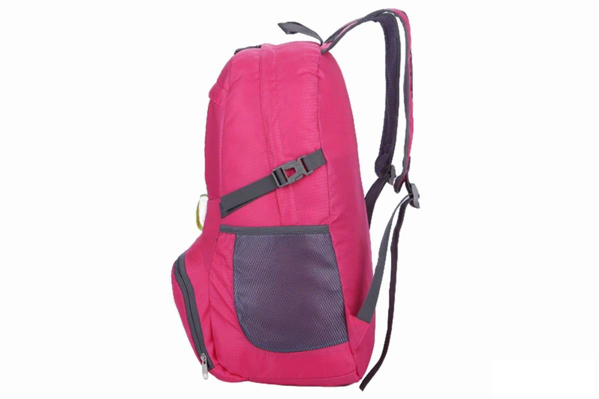 30L Ultra Lightweight Foldable Waterproof Backpack Travel Camping Hiking Outdoor Sports Bag - Purple - Image 3