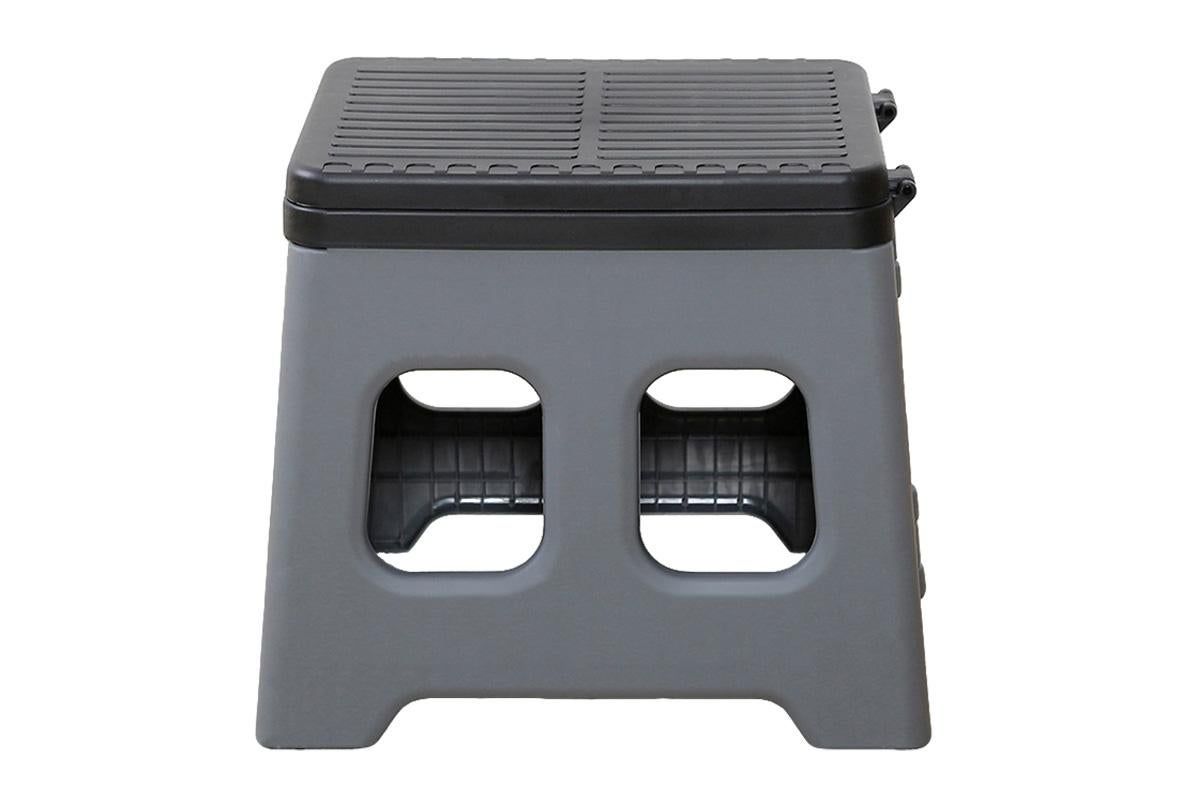 Portable Folding Toilet for Camping & Travel - Grey - Image 2