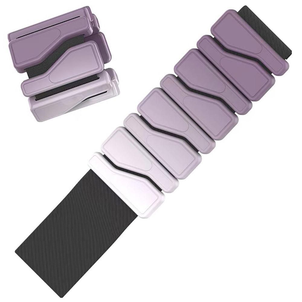 Weighted Silicone Wrist Bands Adjustable for Exercise Fitness & Strength Purple - Image 2