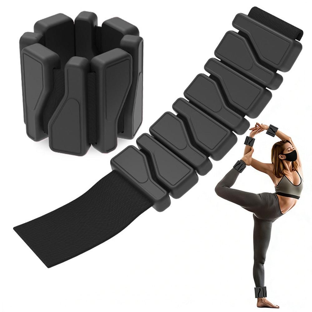 Weighted Silicone Wrist Bands Adjustable for Exercise Fitness & Strength Purple - Image 5