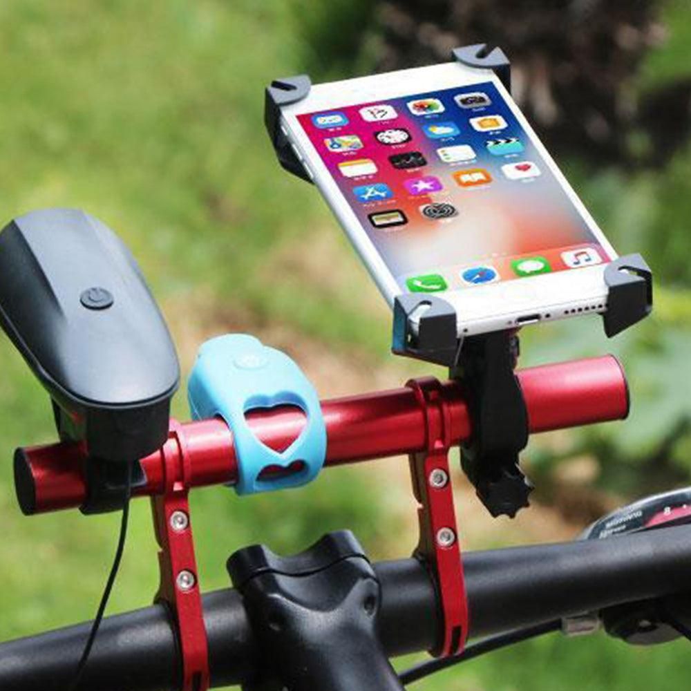 20cm Aluminum Alloy Bicycle Handlebar Extender Mount for Bike Accessories Red - Image 2