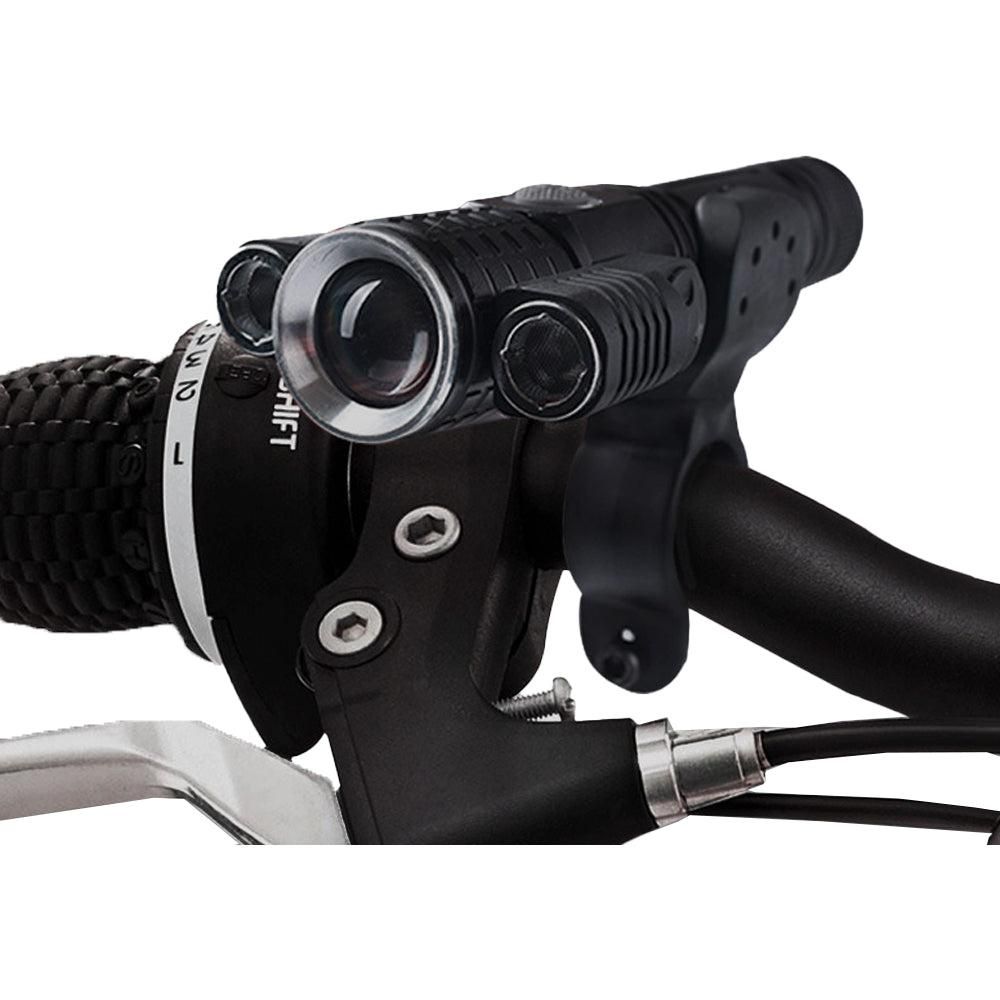 3-Head USB Rechargeable Headlight With Bracket for Night Cycling - Image 4