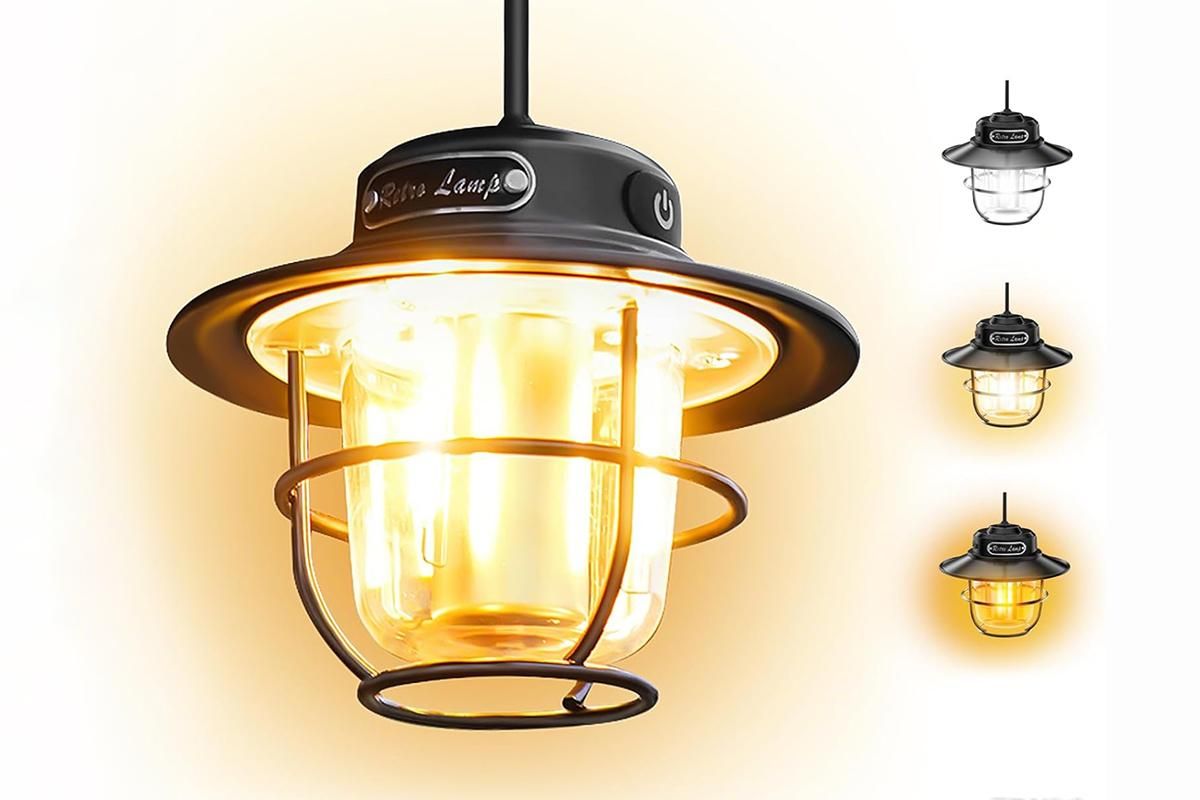 Portable Camping Light Waterproof LED Tent Lantern Rechargeable Outdoor Hanging Lamp - Image 2