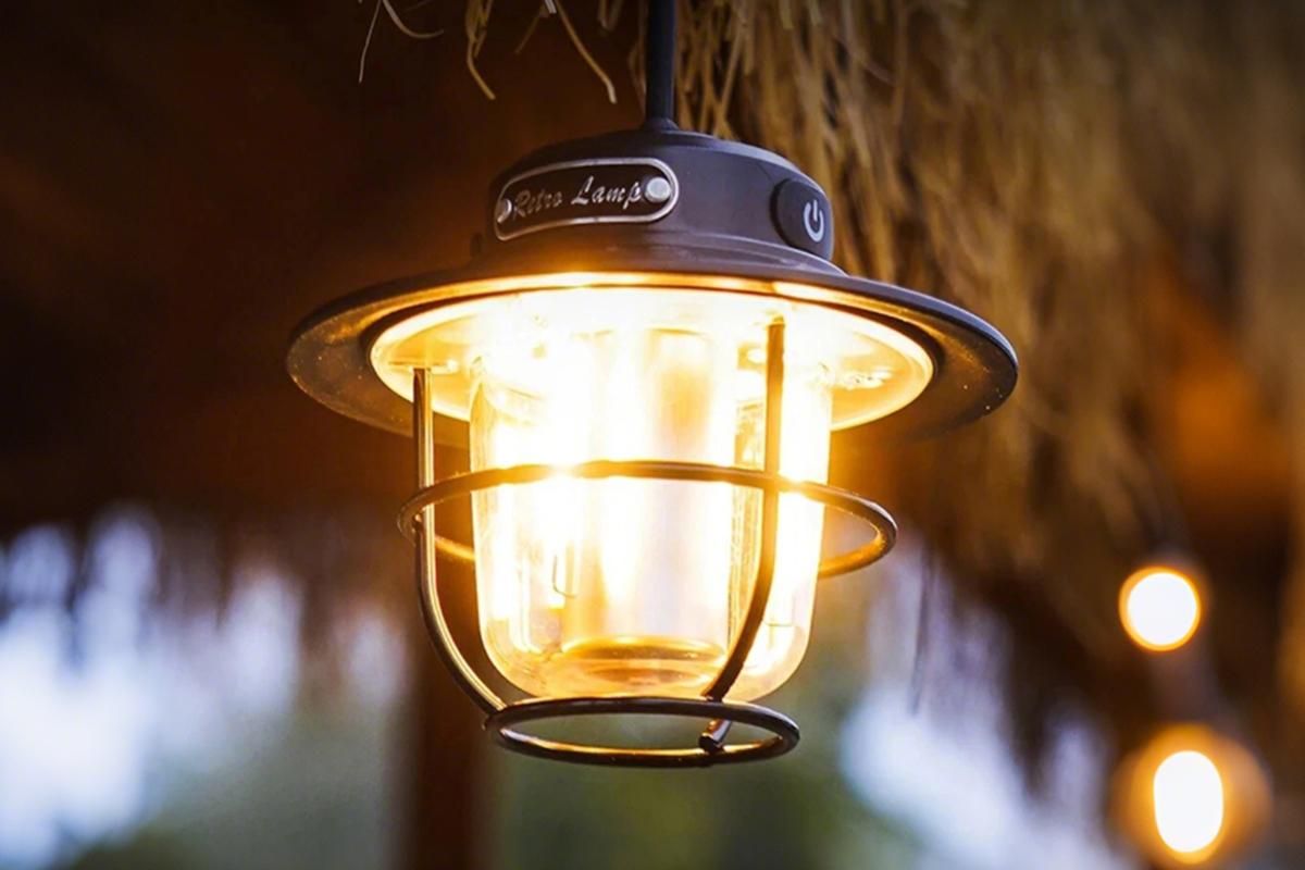 Portable Camping Light Waterproof LED Tent Lantern Rechargeable Outdoor Hanging Lamp - Image 3