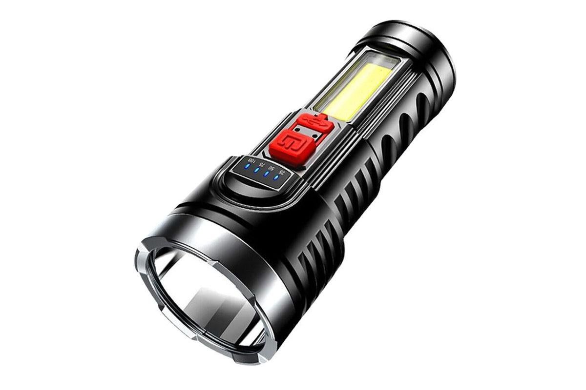 Super Bright Torch 6 Led Flashlight USB Rechargeable Tactical light - Image 1