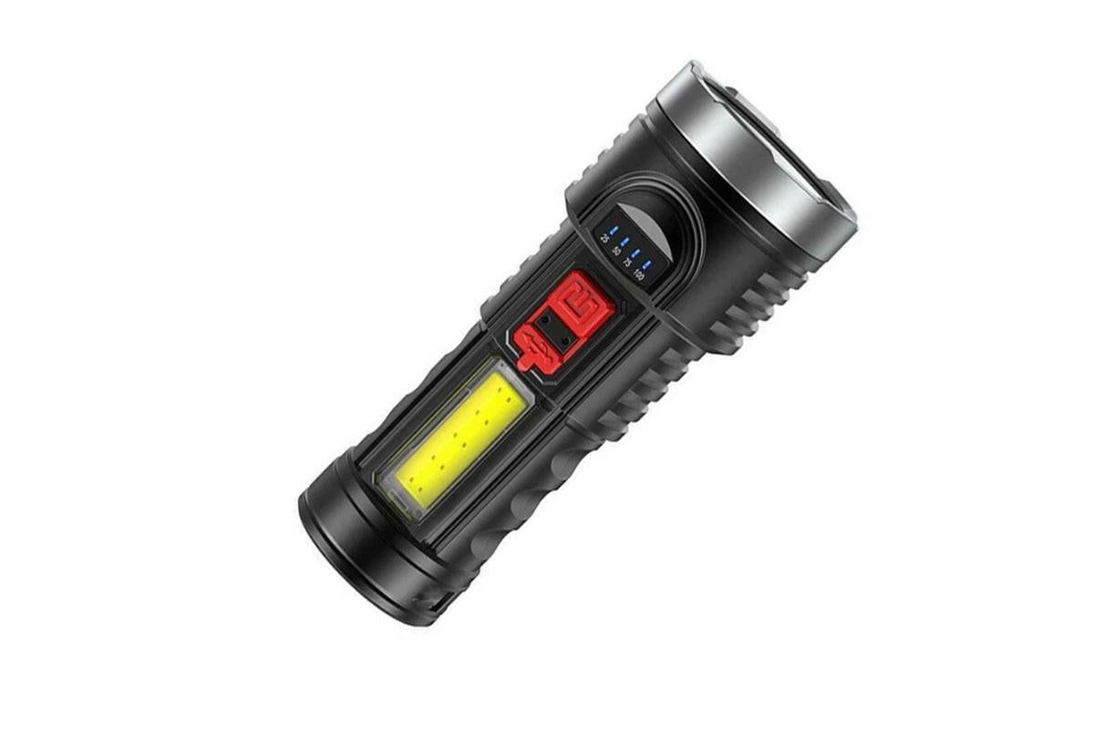 Super Bright Torch 6 Led Flashlight USB Rechargeable Tactical light - Image 2