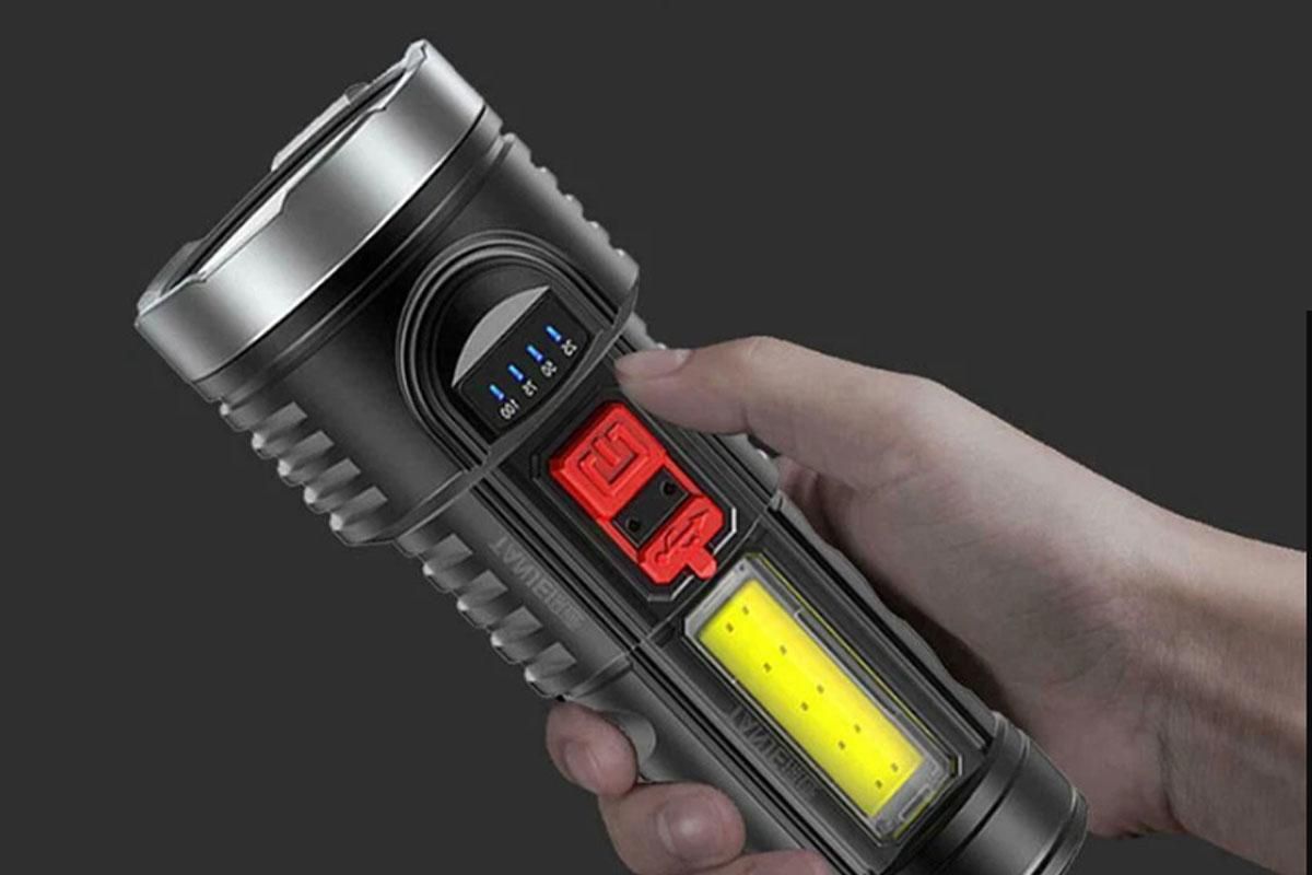 Super Bright Torch 6 Led Flashlight USB Rechargeable Tactical light - Image 5
