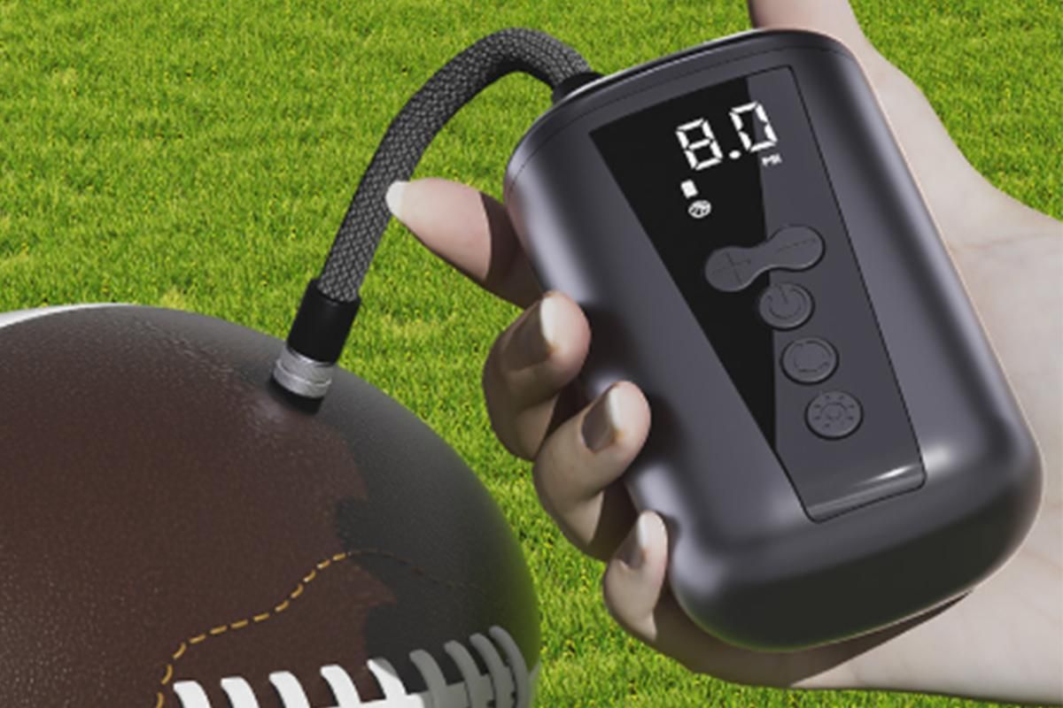Electric Ball Pump with LCD Display Preset Pressure for Basketball Soccer - Image 5