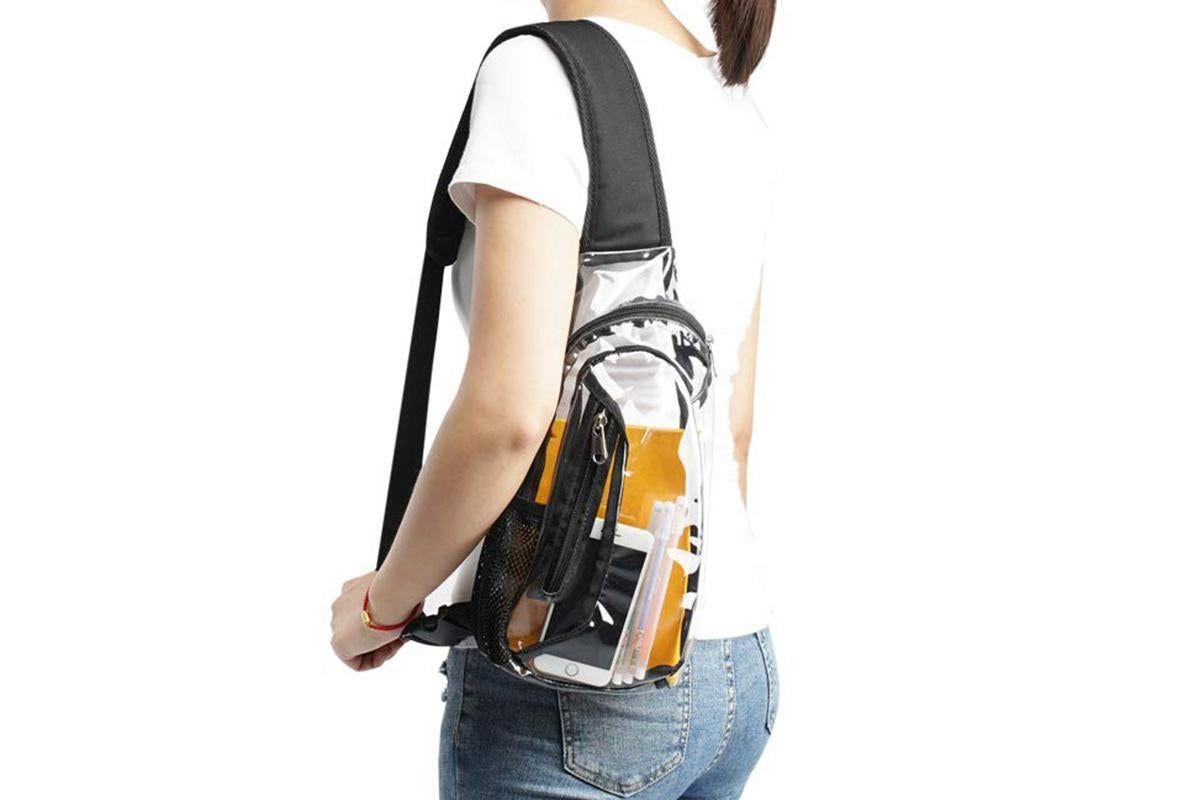 Clear Sling Bag PVC Crossbody Bag for Stadium Events Concerts and Hiking - Image 3