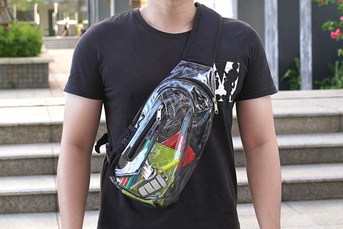 Clear Sling Bag PVC Crossbody Bag for Stadium Events Concerts and Hiking - Image 4