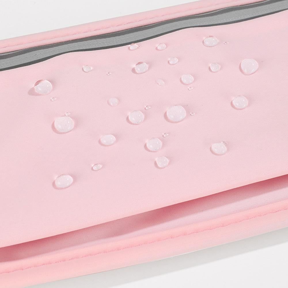 Running Belt Ultra Light Bounce Free Waist Pouch Bag Fitness Workout Belt Sport Waist Pack Exercise Waist Bag - Pink - Image 3