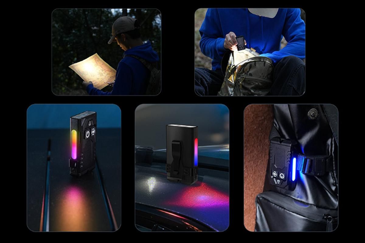 Aluminum Alloy Portable Mini Flashlight with 365nm UV Light and RGB Side Lamp - Image 8