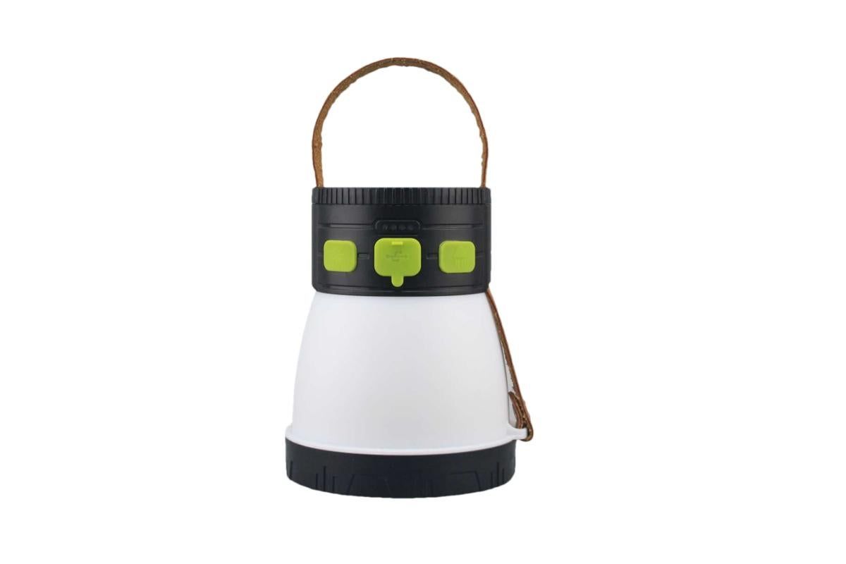 Solar Camping Lantern Rechargeable Outdoor LED Light with RGB Mood Lighting - Image 1