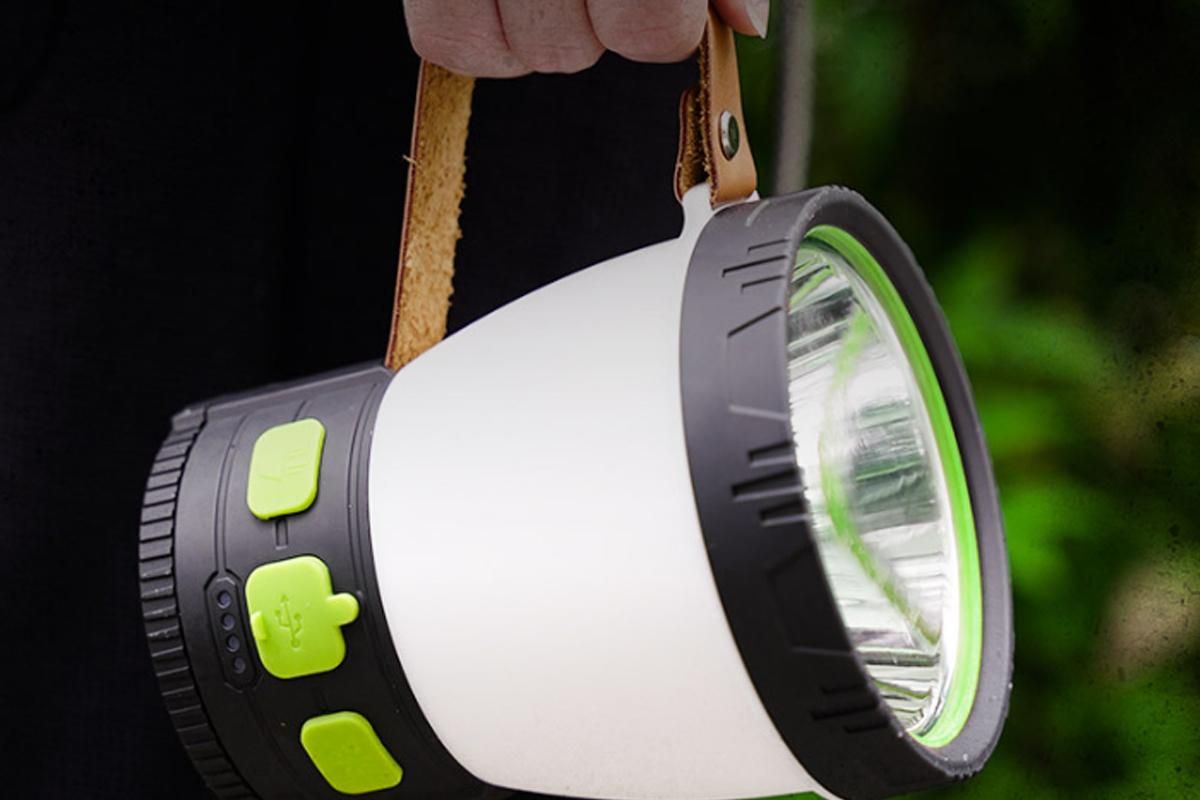 Solar Camping Lantern Rechargeable Outdoor LED Light with RGB Mood Lighting - Image 3