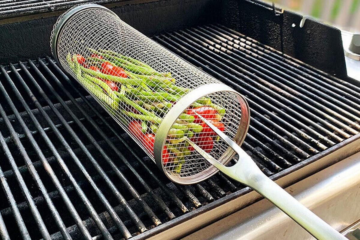 Rolling Grilling Basket -20cm - Image 2