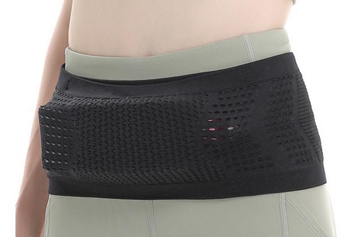 Invisible Running Waist Bag Belt Slim Running Belt Exercise Waist Belt Runner Belt for Running Walking Cycling Camping Gym -Black / M - Image 3