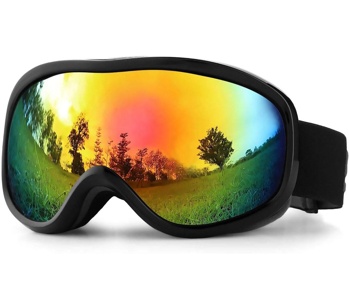 Ski Goggles Over Glasses with Dual lens, Anti-fog Anti-UV Snow Goggle for Men Women Youth Skiing Snowmobile-Style C - Image 1