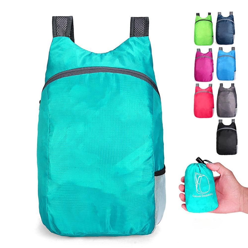 Ultralight Foldable Waterproof Backpack Camping Backpack Wear-resistant for Outdoor Activities Hiking Daypack,Packable Backpack for Travel -Lake Blue - Image 3