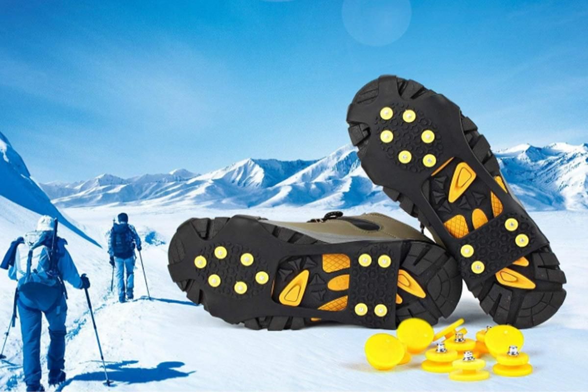 Ice Cleats Crampons Snow Shoe Spikes Grips Anti-Slip for Shoes Boots -L - Image 2