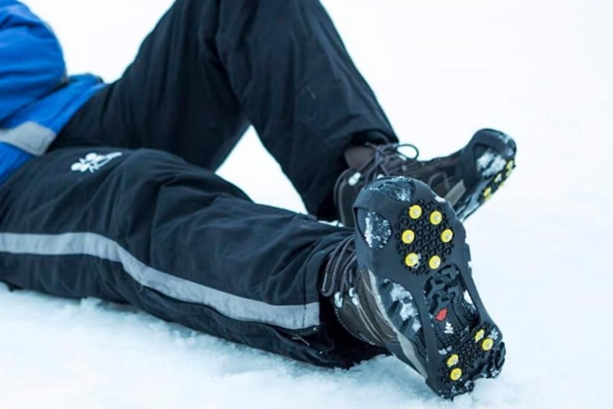 Ice Cleats Crampons Snow Shoe Spikes Grips Anti-Slip for Shoes Boots -L - Image 3