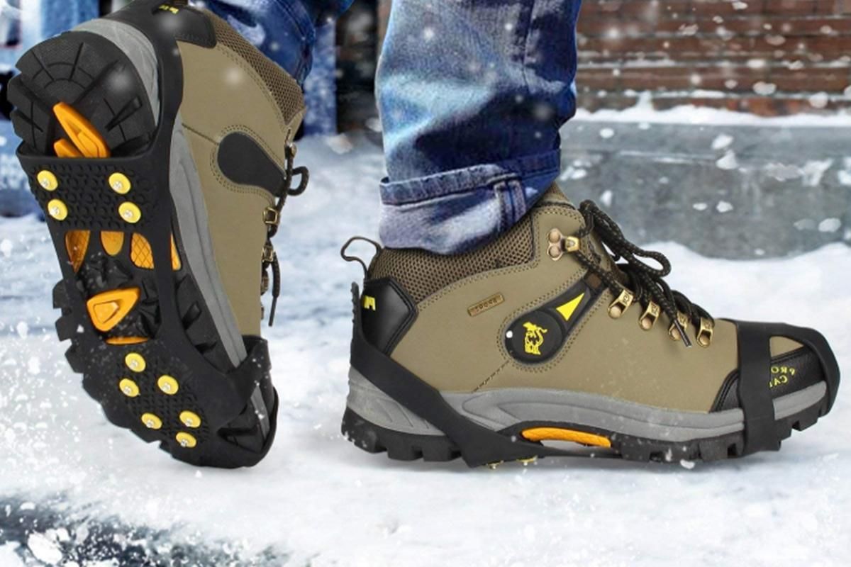 Ice Cleats Crampons Snow Shoe Spikes Grips Anti-Slip for Shoes Boots -M - Image 4