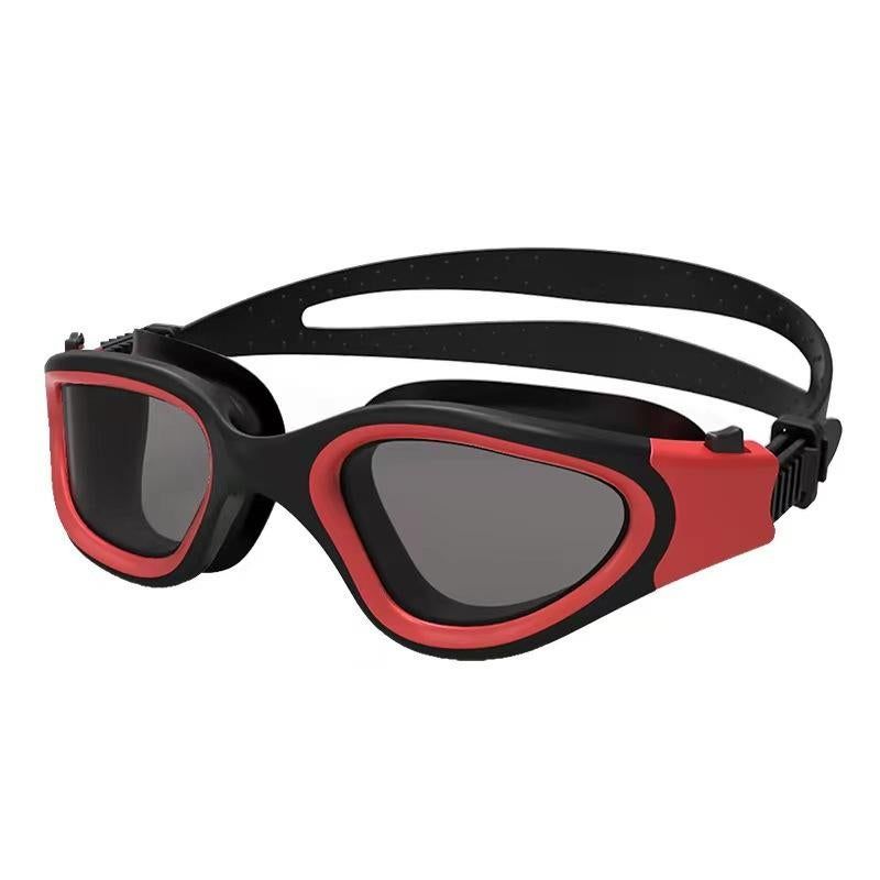 Adult Swimming Goggles Large Frame Anti-Fog UV Protection Silicone Waterproof Swim Glasses Mirrored Lens for Men and Women-White - Image 7