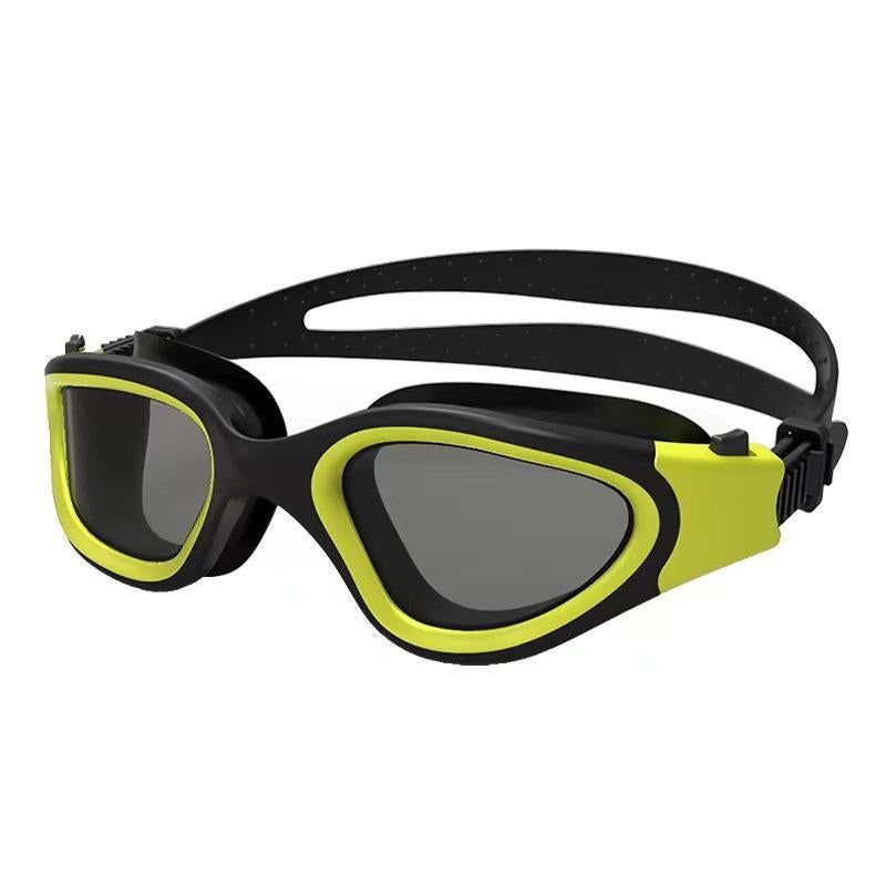 Adult Swimming Goggles Large Frame Anti-Fog UV Protection Silicone Waterproof Swim Glasses Mirrored Lens for Men and Women-White - Image 8