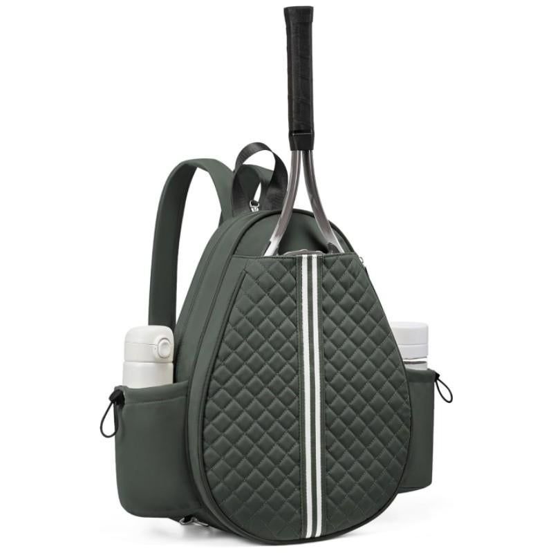 Crossbody Lightweight Multifunctional Waterproof Tennis Racket Bag for Men and Women Suitable for Pickleball Badminton and Tennis-Green - Image 1