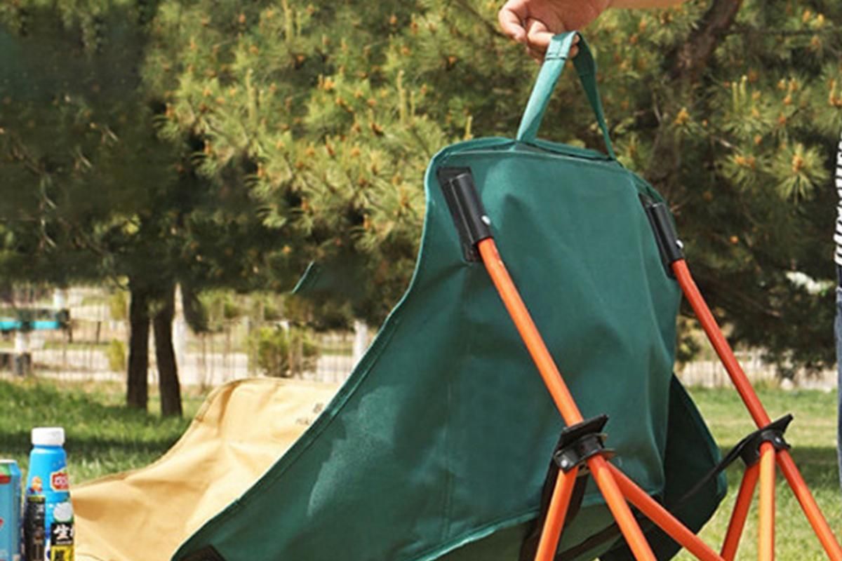 Compact Folding Chair Portable Camping Chair for Outdoor Activities - Green - Image 3
