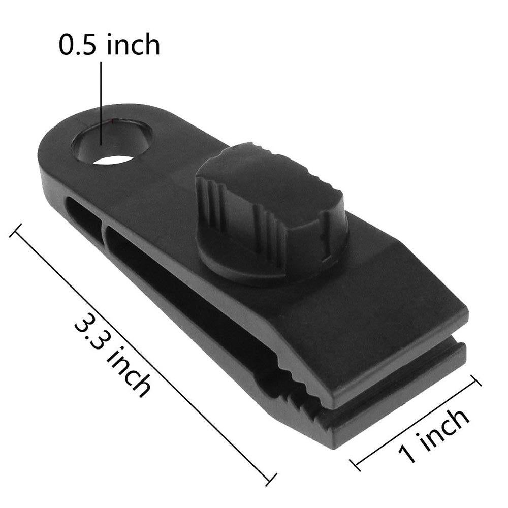 Heavy Duty Tarp Clips Locking Clamps For Awnings Camping RV Car And Pool Covers Up To 60 MPH Wind - 20Pcs - Image 2