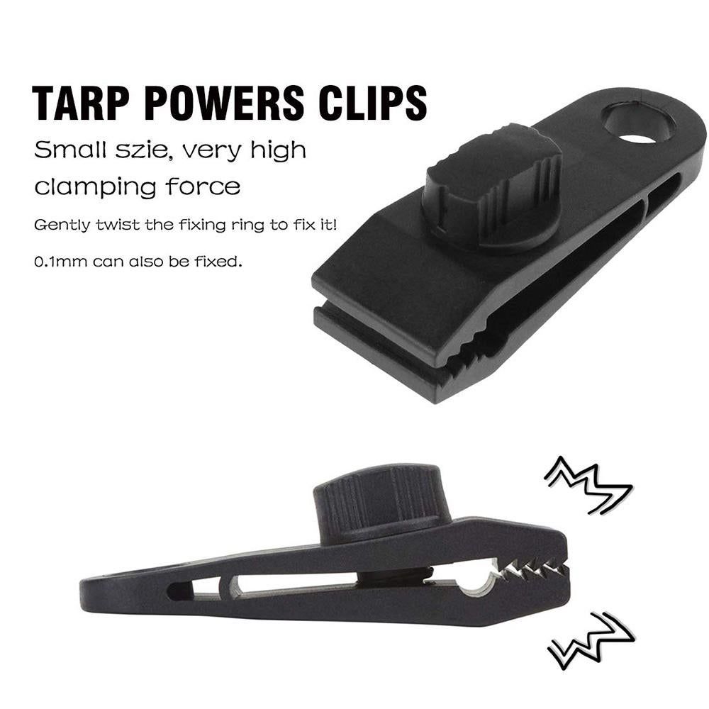 Heavy Duty Tarp Clips Locking Clamps For Awnings Camping RV Car And Pool Covers Up To 60 MPH Wind - 20Pcs - Image 4