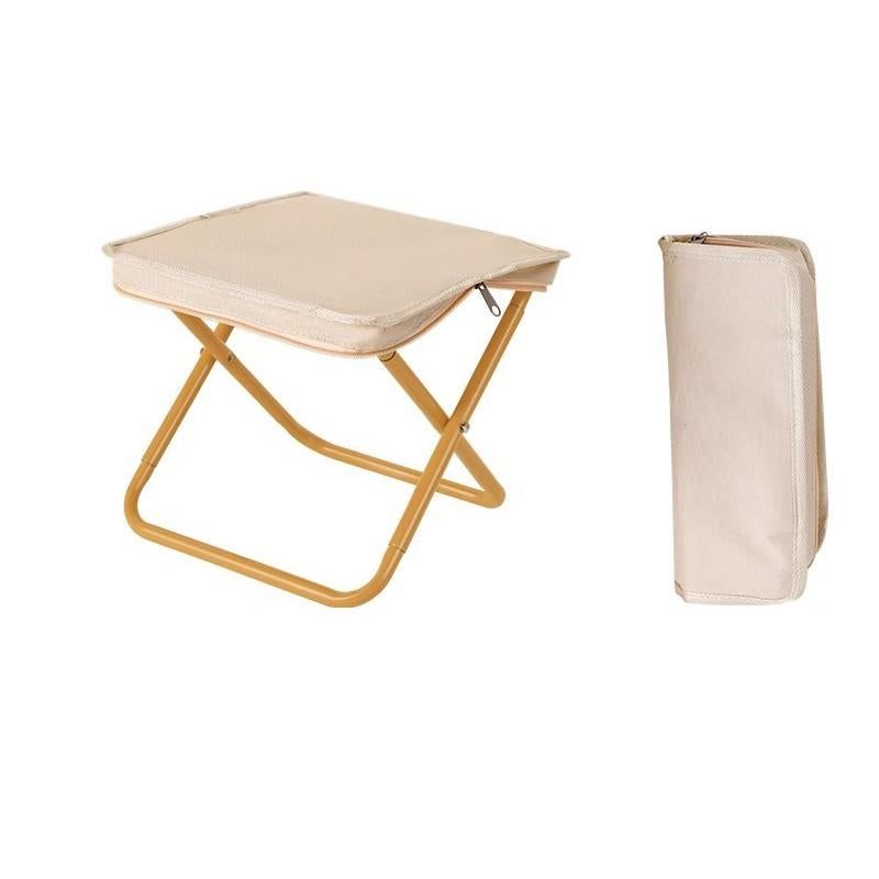Portable Folding Outdoor Chair Lightweight Compact Stool for Fishing Camping Picnic and Travel Handy Seat for Outdoor Activities-Red - Image 7