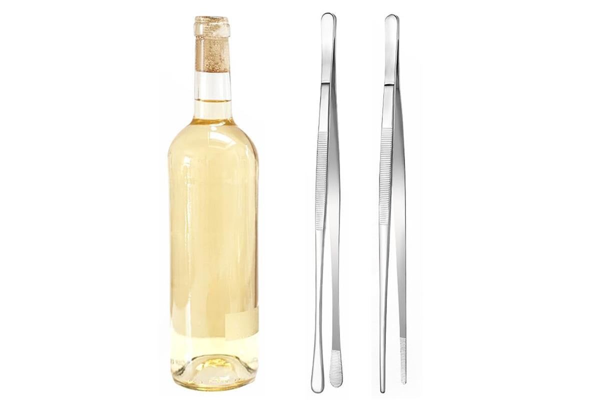 2 Pack 30cm BBQ Tongs Stainless Steel Round and Straight Head for Grilling Cooking - Silver - Image 5