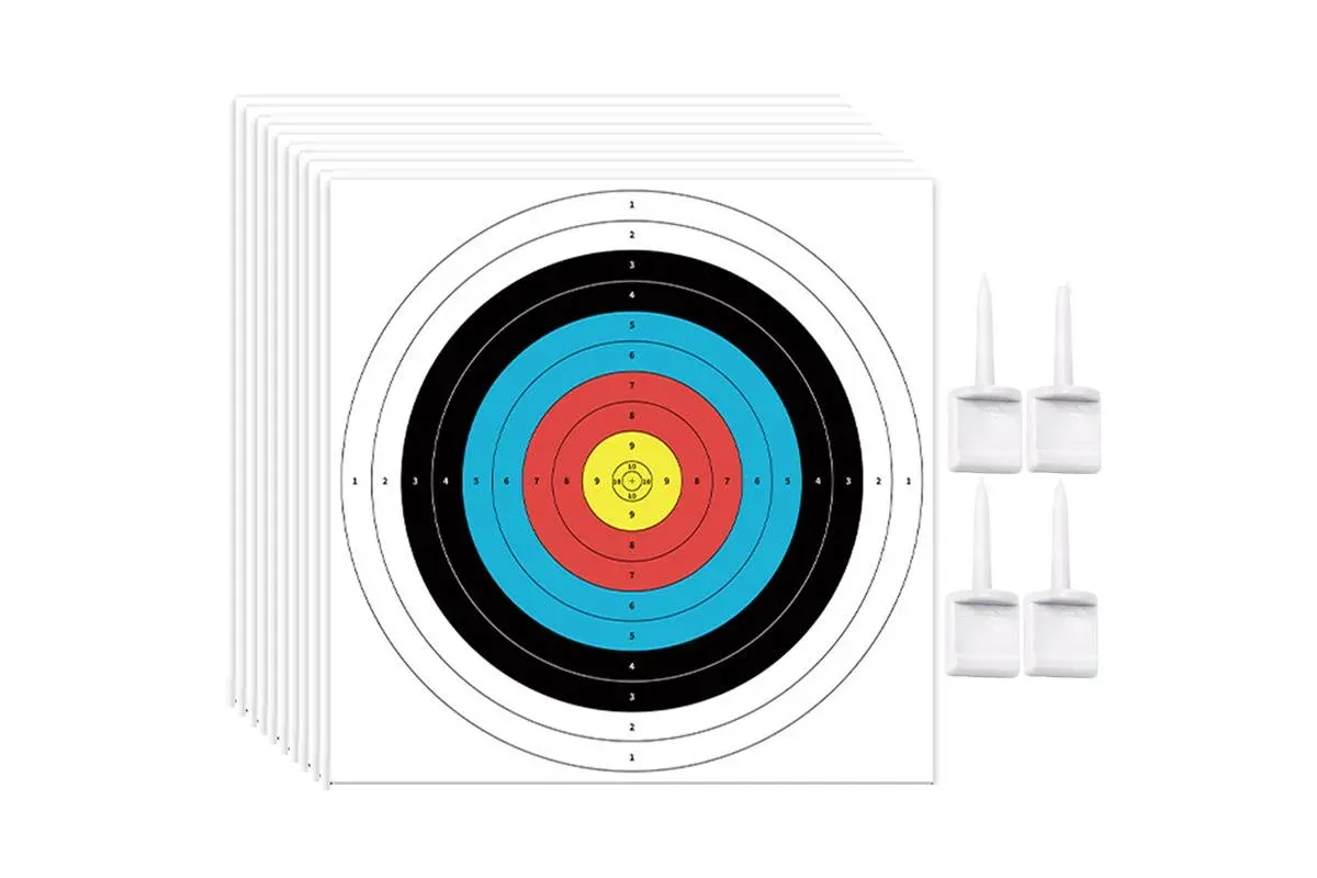 30Pcs Archery Targets Paper 10 Ring Bow Arrow Targets Face - Image 2