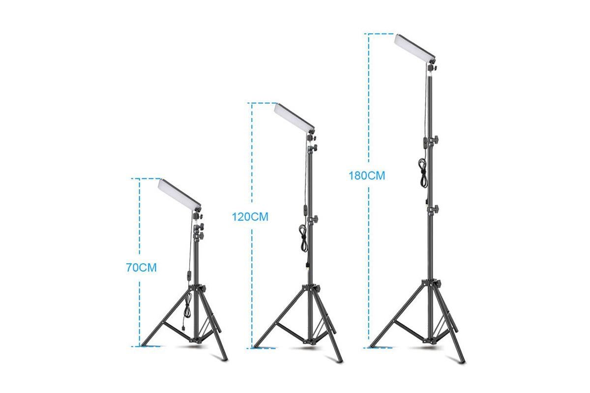 Portable LED Camping Lantern with Adjustable Height Tripod for Outdoor - Image 3