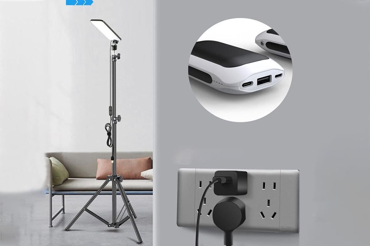 Portable LED Camping Lantern with Adjustable Height Tripod for Outdoor - Image 5
