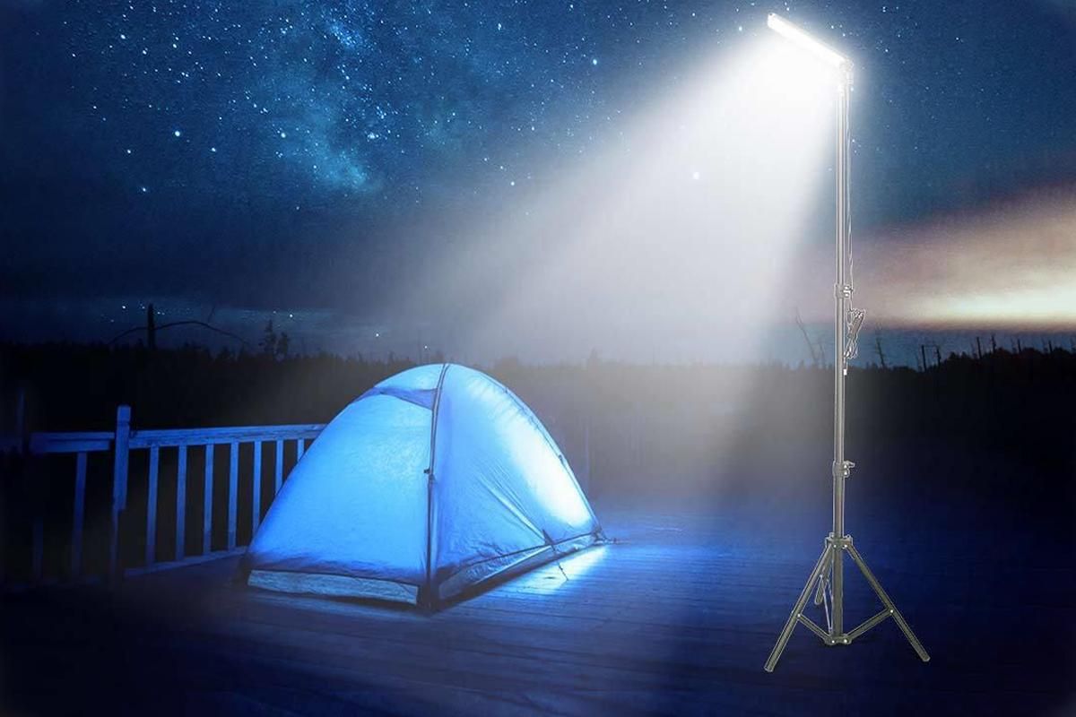 Portable LED Camping Lantern with Adjustable Height Tripod for Outdoor - Image 6