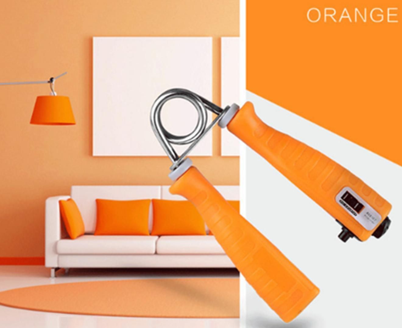 2PCS 20 Kg Elasticity Adjustable Countable Gripper Finger Rehabilitation Training Device Arm Force Wrist Force Device-Orange - Image 2