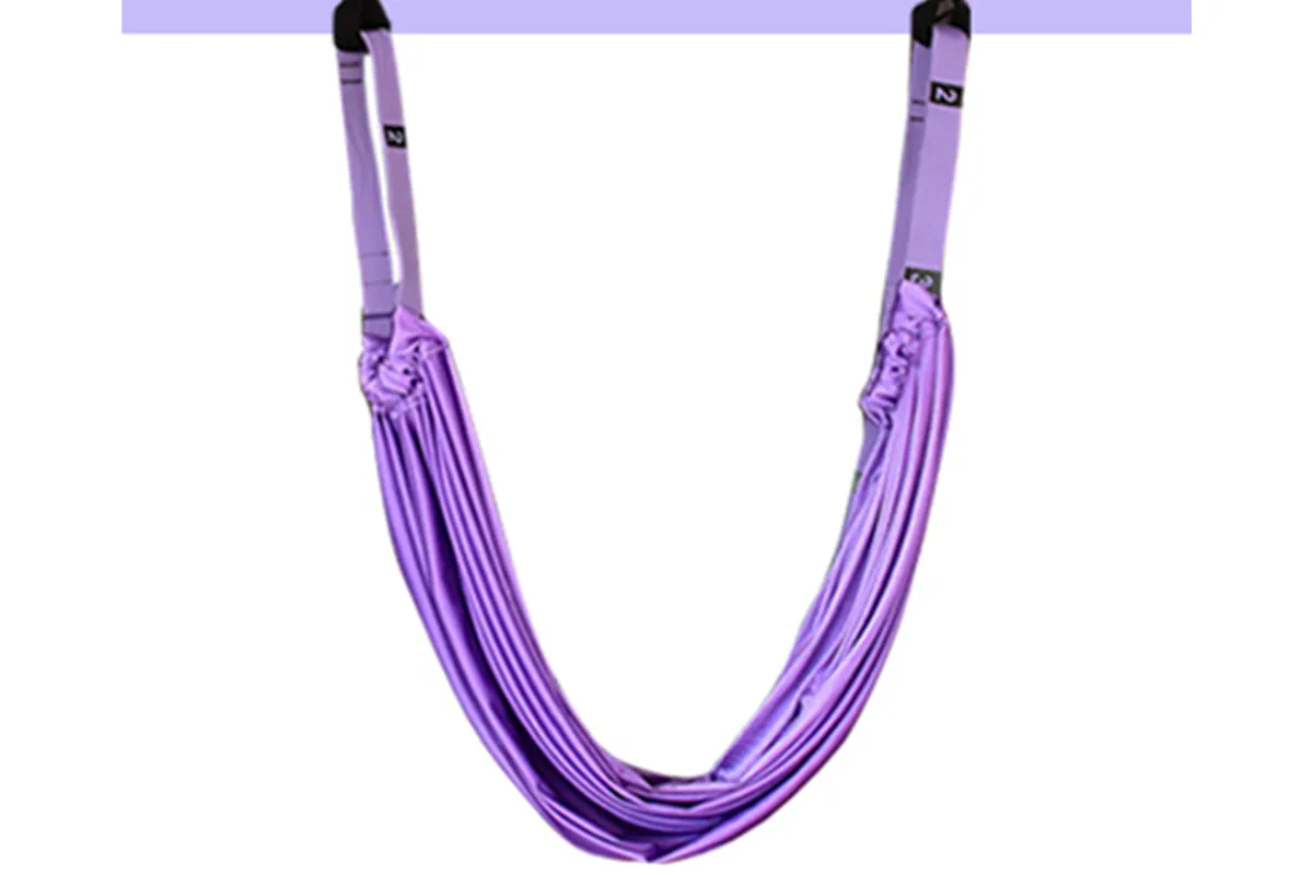 Aerial Yoga Stretch Belt Yoga Rope Lower Waist Trainer Household Wall Rope Inverted Rope Fitness Equipment-Purple - Image 2
