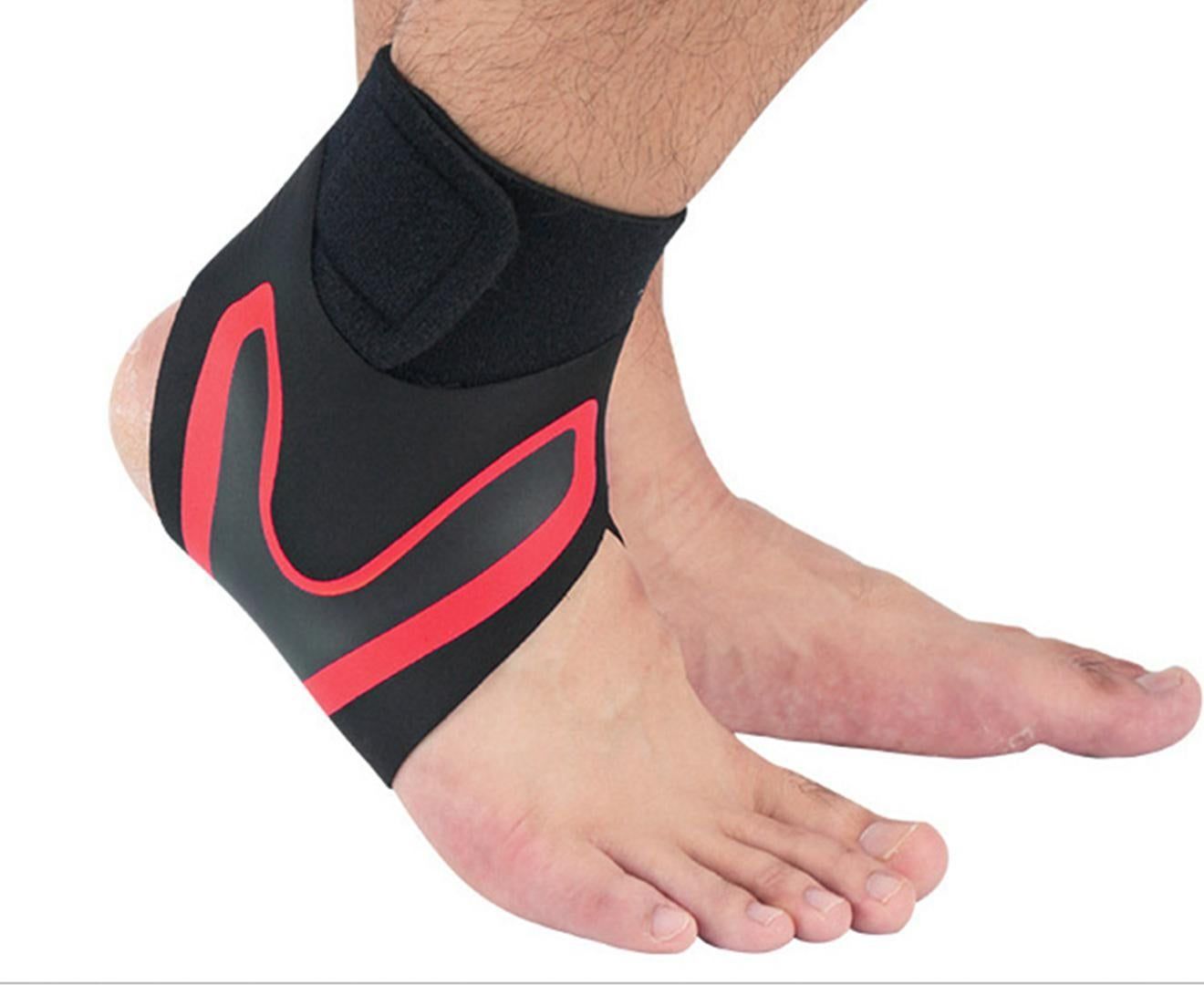 A Pair of Sports Ankle Sleeve Compression Anti-sprain Protection Socks Outdoor Sports Climbing Equipment-Red XL - Image 4