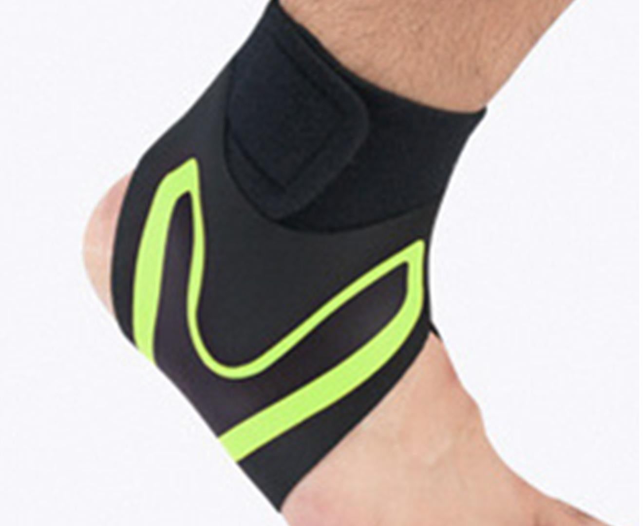 A Pair of Sports Ankle Sleeve Compression Anti-sprain Protection Socks Outdoor Sports Climbing Equipment-Green M - Image 2