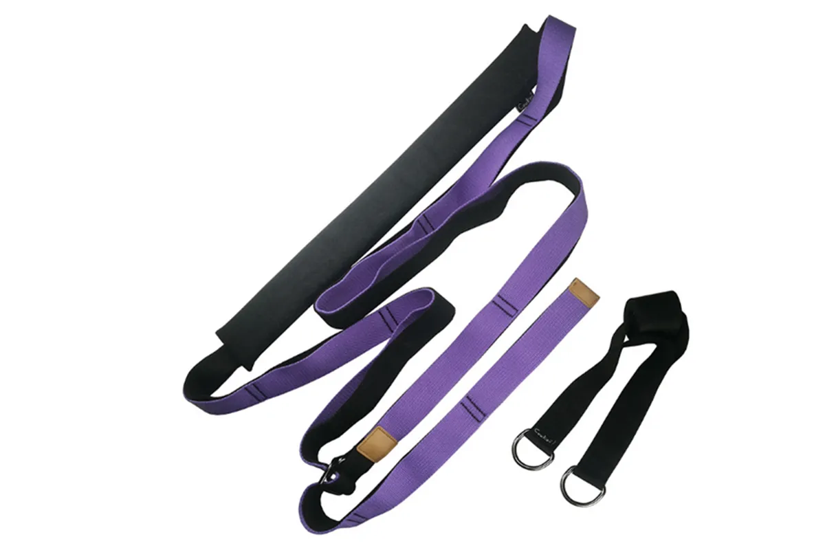 Dance Lower Waist Exerciser Exercise Leg Press Stretch Stretching Equipment Yoga Training with Yoga Aids-Purple - Image 1