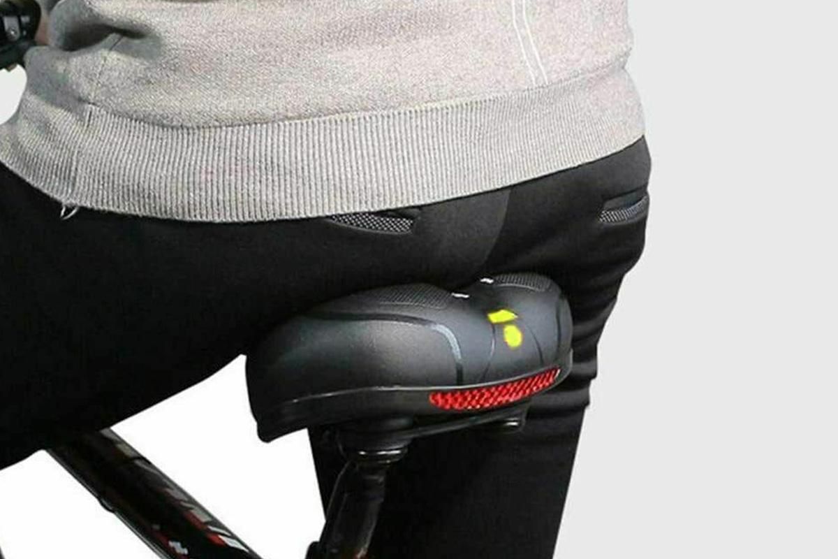 Air Cushion Shock Absorbing Mountain Bike Saddle Seat - Yellow - Image 4