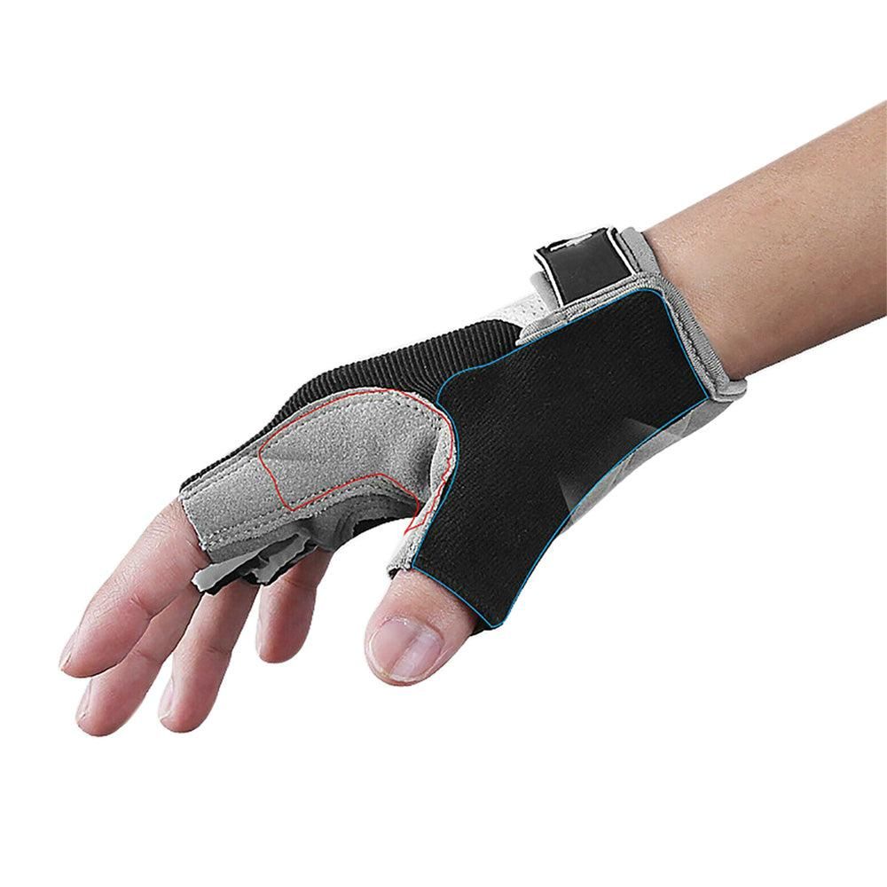 1 Pair Cycling Half Finger Bike Gloves With Anti Slip Pad For Unisex - Black XL - Image 4