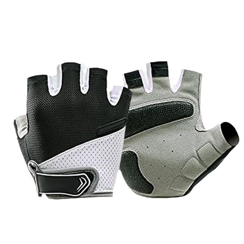 1 Pair Cycling Half Finger Bike Gloves With Anti Slip Pad For Unisex - Black XL - Image 7