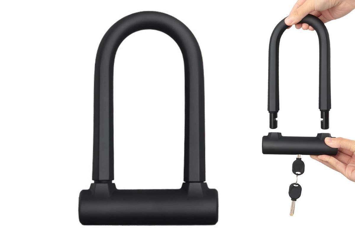 Heavy Duty Anti Theft Bike Lock U-Lock with Keys - Image 1