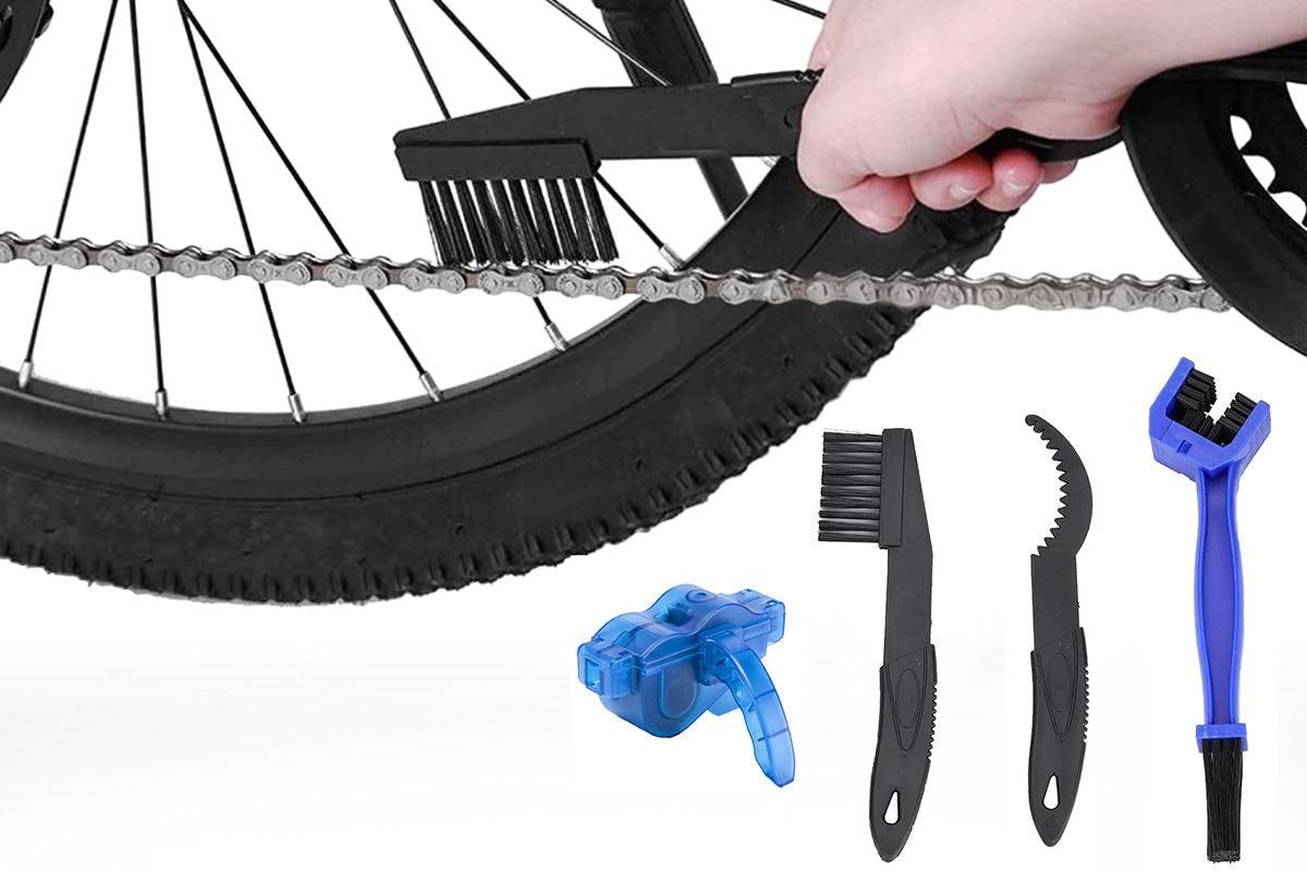 Bicycle Chain Cleaning Kit 360 Degree Rotating Brush Gear Scrubber Tool - Image 1