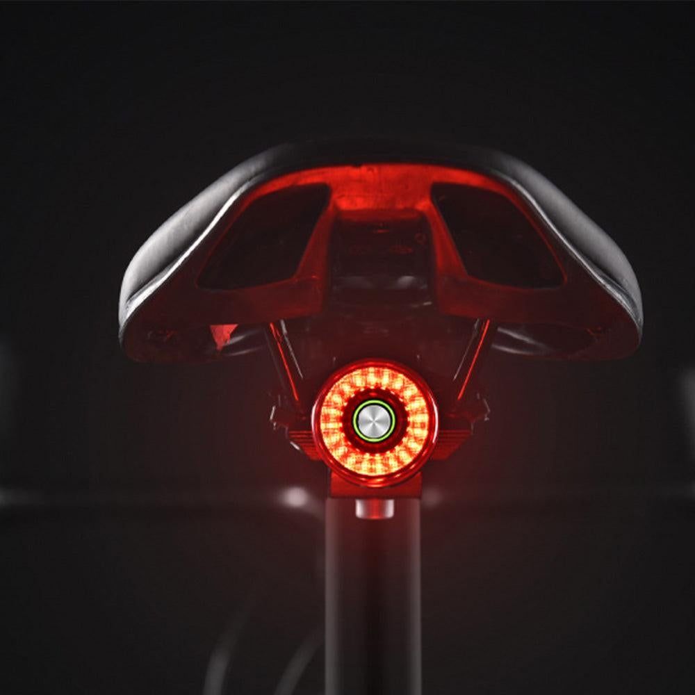 Bike Smart Taillight Auto Brake Sensing Rear Light Warning Saddle Light - Image 2